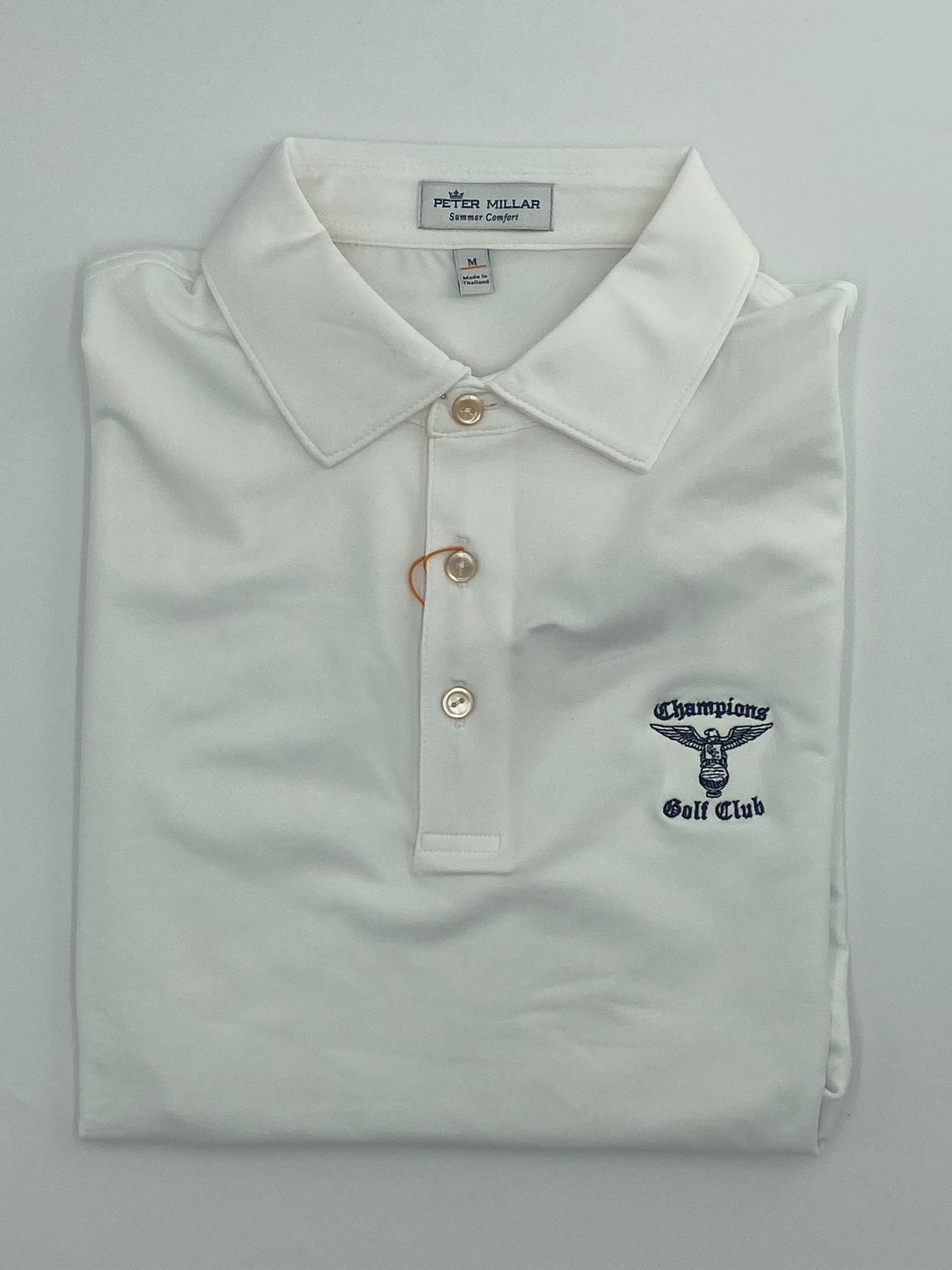 Peter Millar Summer Comfort Solid White Polo